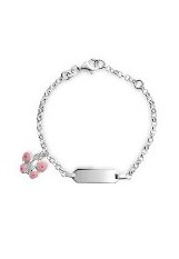 very nice butterfly charm baby id bracelet